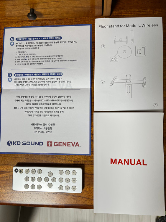 제네바 모델 L 블루투스 화이트 + 전용 스탠드 이미지