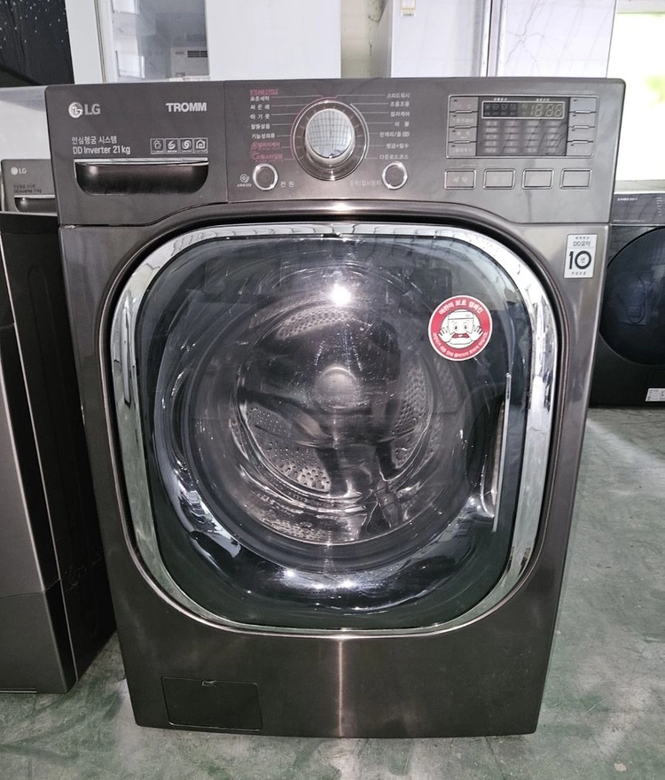 23 중고드럼세탁기 21KG 엘지트롬 ( 완전분해 세척완료 ) 이미지