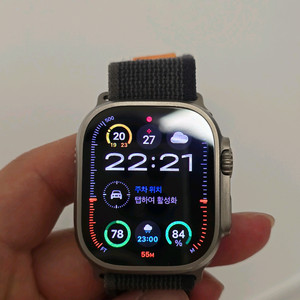 애플워치 울트라2 셀룰러 실버 49mm 이미지