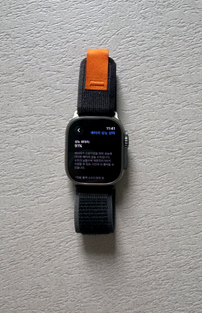 애플워치 울트라2 셀룰러 실버 49mm 이미지