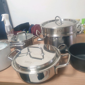 AMT EVASOLO ELO CHEFWIN 냄비 찜솥 세트 이미지