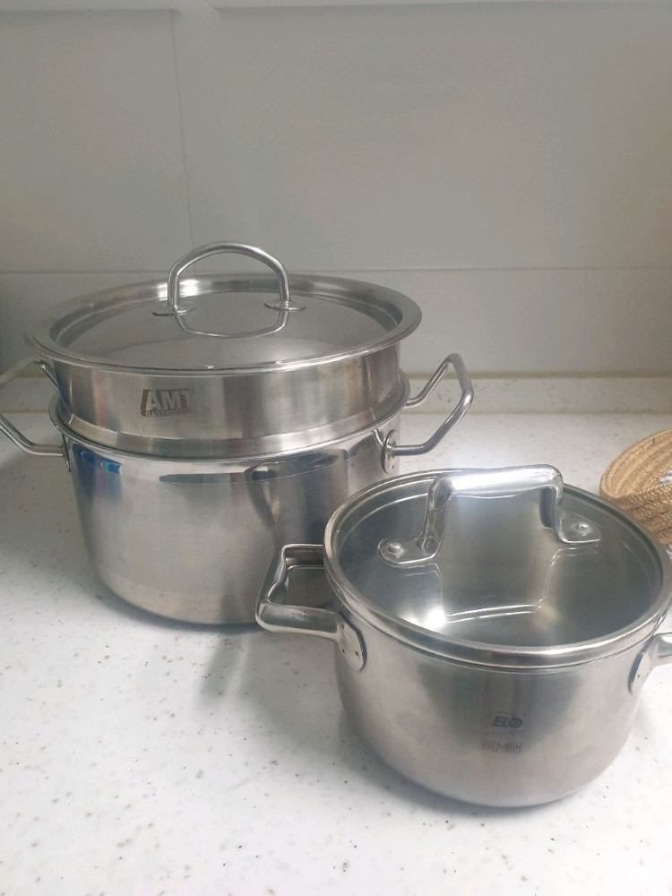 AMT EVASOLO ELO CHEFWIN 냄비 찜솥 세트 이미지