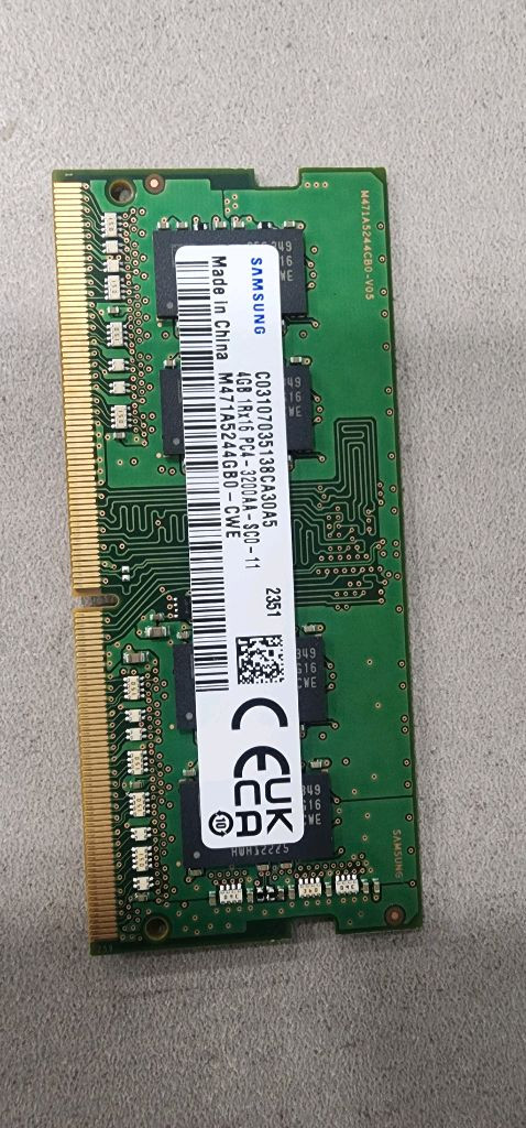삼성 노트북용 DDR4 4GB PC4-3200 판매합니다 이미지