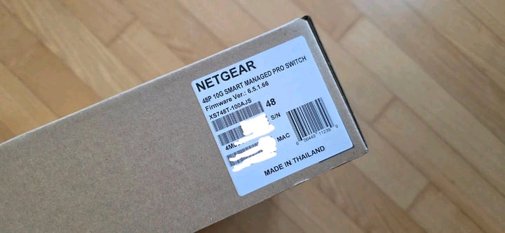 NETGEAR XS748T 48포트 10G 저소음, 스마트 스위치 미개봉새제품 이미지