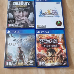PS4 플스4 게임 콜오브듀티 월드오브워 2, 어쎄신크리드 오디세이 등 이미지