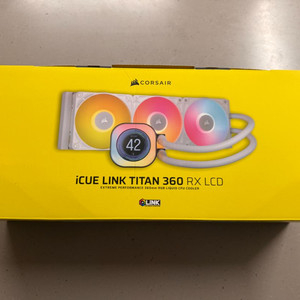 커세어 titan360 화이트 수냉쿨러 이미지