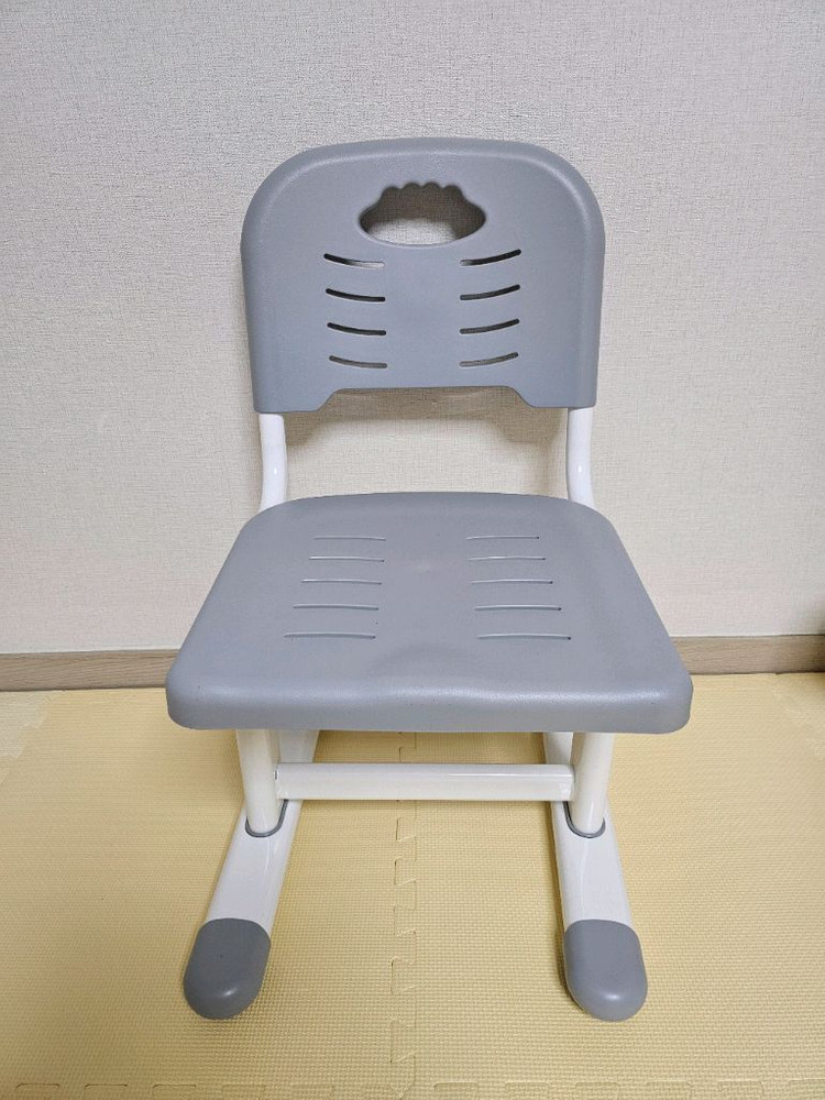 [네고칼차단] 비파노 어린이 책상 의자 세트 풀옵션 그레이화이트 이미지