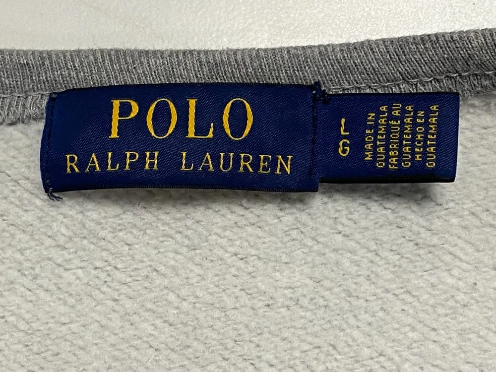 남성 폴로 기모 맨투맨 라지 사이즈 그레이 Polo Ralph Lauren 셔츠 이미지