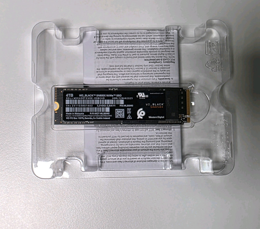 sn850x 4tb 정품 이미지