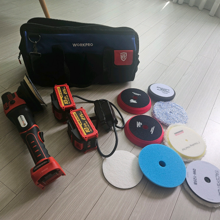 tac bp-32 5인치 무선광택기 풀세트 새제품 일괄 팝니다 이미지