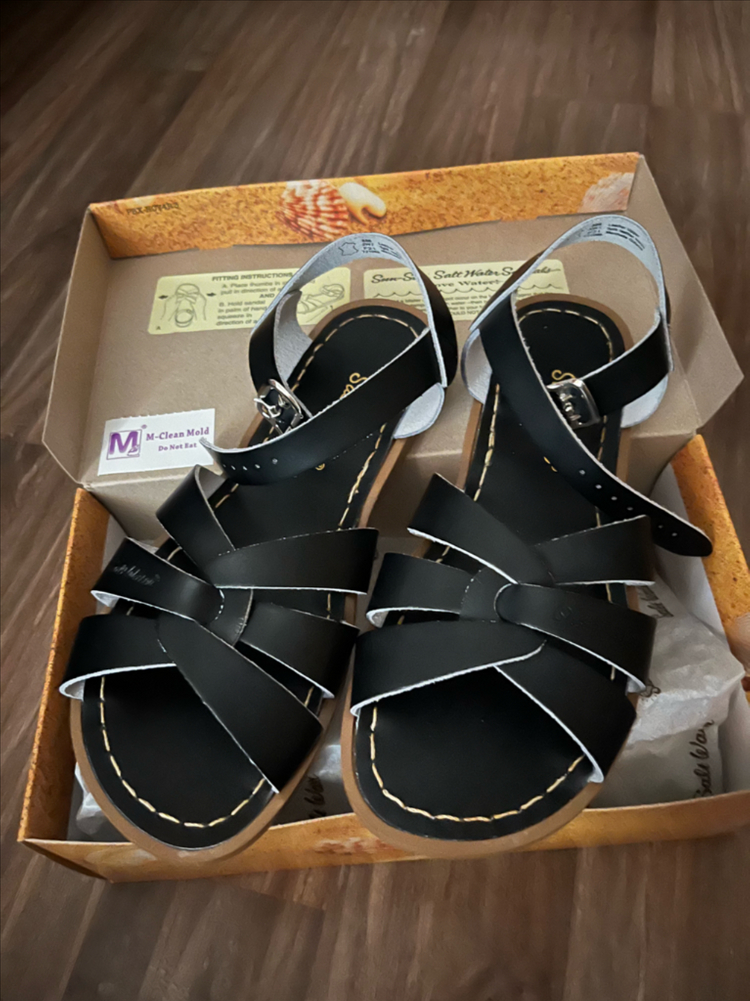 솔트워터 샌들 오리지널 블랙 새상품 이미지