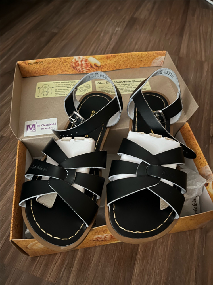 솔트워터 샌들 오리지널 블랙 새상품 이미지