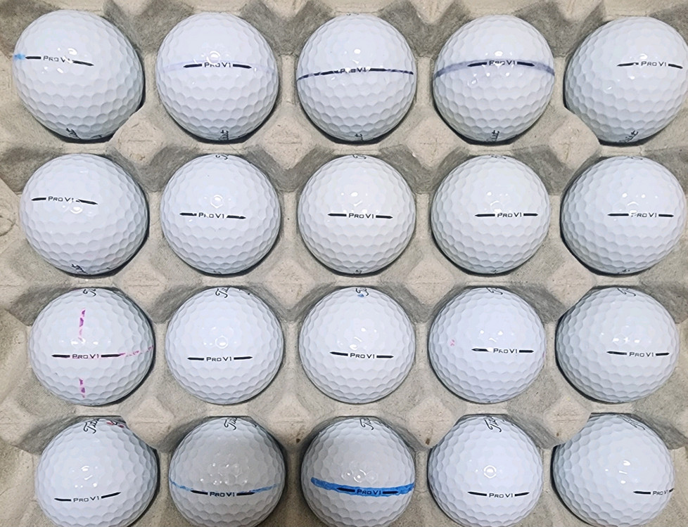 신형 타이틀리스트 PROV1 A급 로스트볼 골프공 78알 이미지