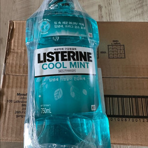 리스테린 쿨민트 750ml 12병 1BOX 구강청결제 이미지