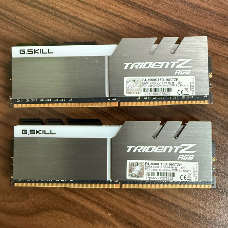G.SKILL 지스킬 TRIDENT Z RGB DDR4 16G(8Gx2) 3600 CL16-16-16-36 이미지