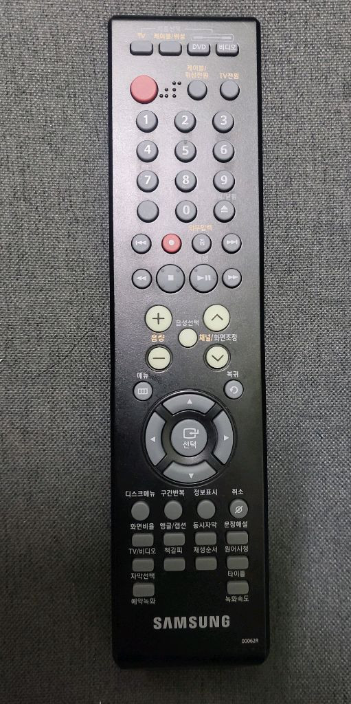 삼성 정품 DVD+VCR 콤보 리모컨 00062R 이미지