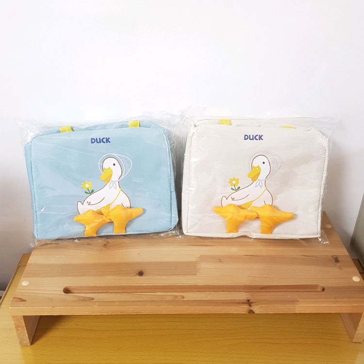 오리 캐릭터 보온보냉백 도시락 가방 어린이집 유치원 보냉백 이미지