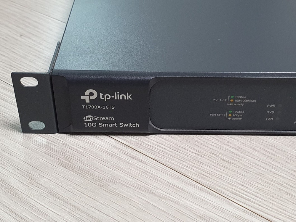 TPLINK 10G 16포트 스위치 허브 - T1700X-16TS 10기가 SFP+ / RJ45 이미지