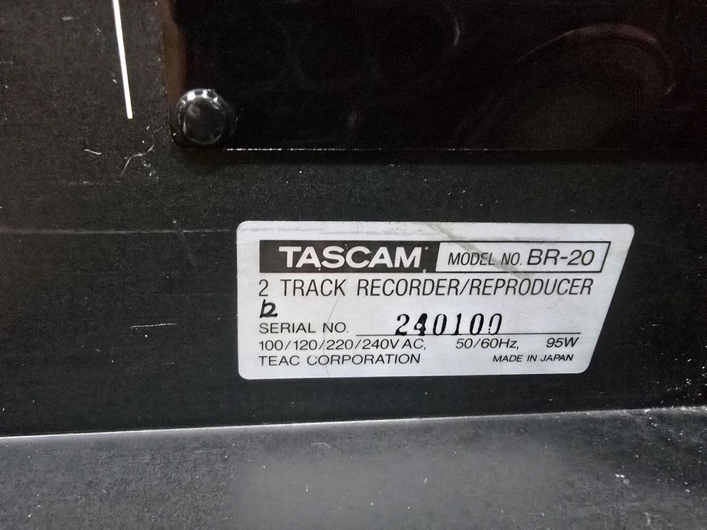 명기 TASCAM BR-20 오픈릴데크 이미지