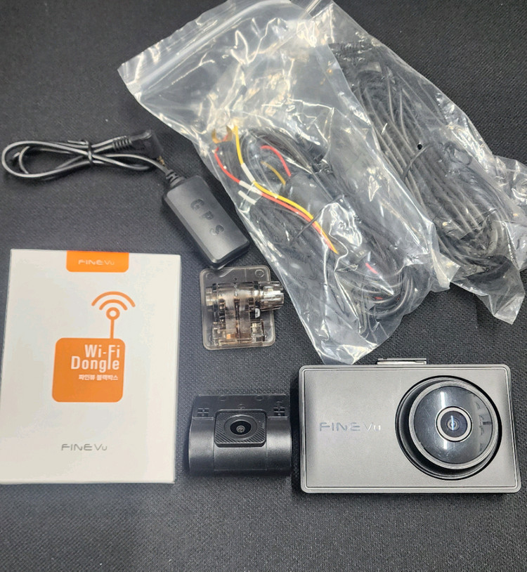 (10만 풀세트 무료설치)파인뷰 LXQ500파워 QHD GPS안테나,와이파이동글이,32기가 블랙박스 이미지