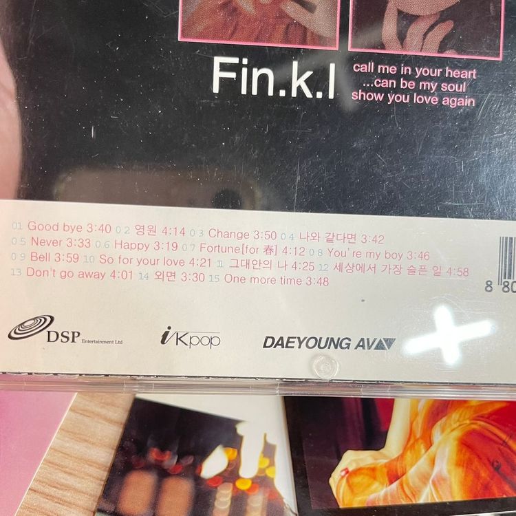 [중고음반/CD] 핑클 Fin.k.l 4집 - 영원 (아웃케이스) 이미지