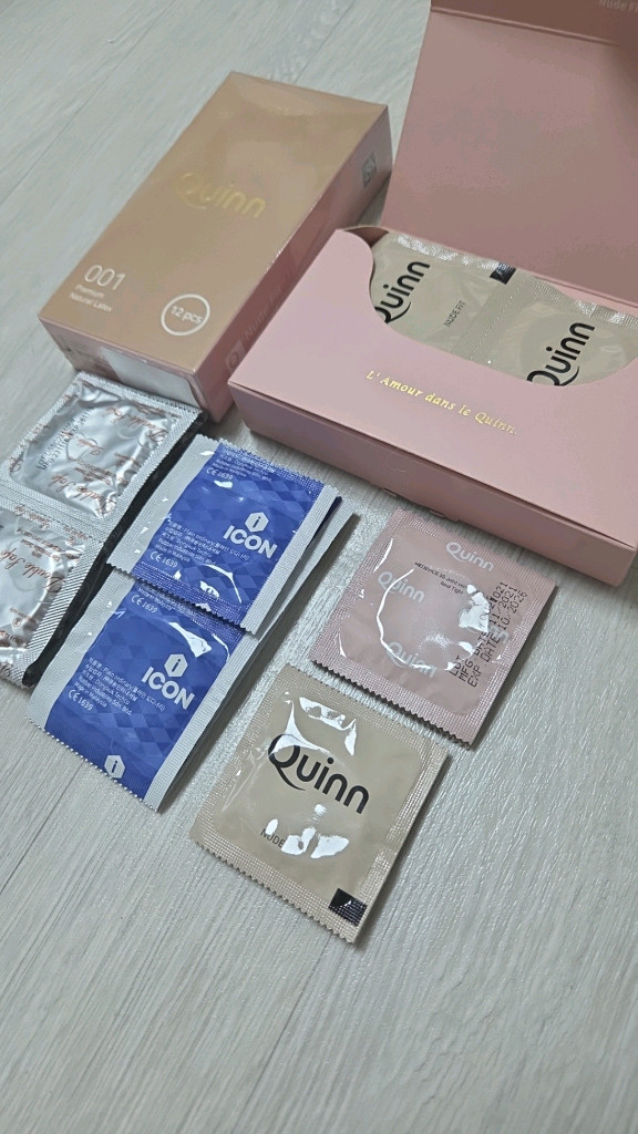Quinn 001 누드핏 무꼭지형 일반형 콘돔 이미지