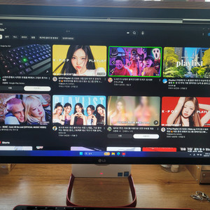 LG 올인원 일체형 컴퓨터 무선 키보드 마우스 포함 이미지