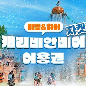 [구명조끼/자켓포함] 캐리비안베이 종일권 입장권 자유이용권 이미지