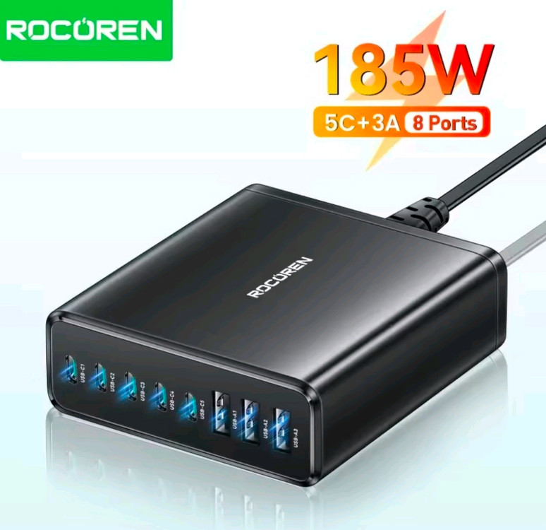 유그린,Toocki,Baseus,엔커 130W,140W,185W,200W 충전기, 허브,USB C 2m 충전 밎 데 이미지