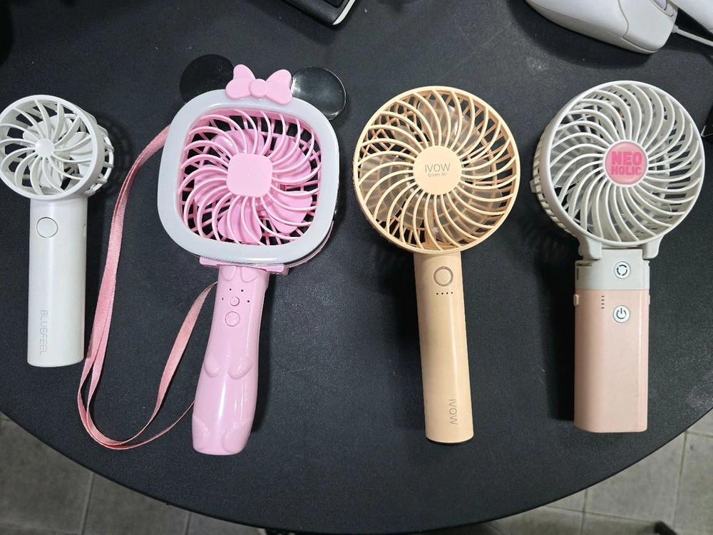 휴대용 선풍기 4대 일괄 - 안심되는 중고거래