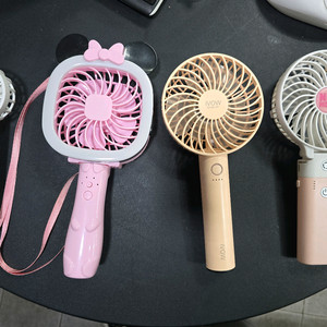 휴대용 선풍기 4대 일괄 이미지