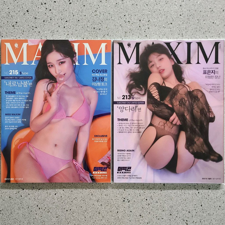 맥심 MAXIM 잡지 S타입 이다혜 서현숙 표은지 김나정 이해인 김은지 이미지