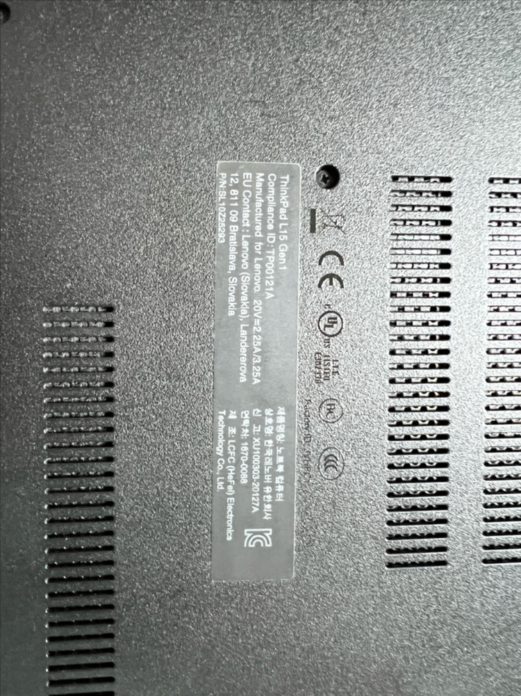 레노버 노트북 gen1 L15 i7-10510U 이미지