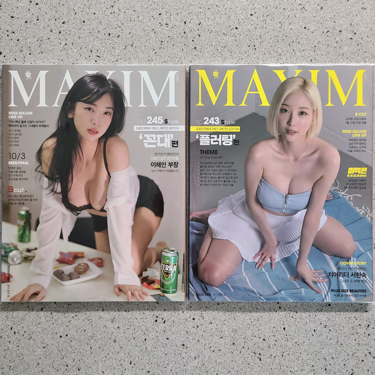 맥심 MAXIM 잡지 S타입 이다혜 서현숙 표은지 김나정 이해인 김은지 이미지