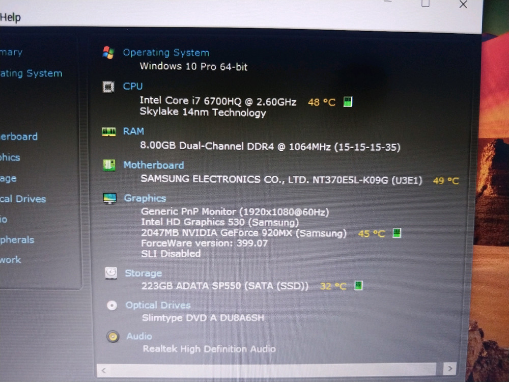 삼성노트북 i7 8G SSD256G 15.6 정품인증 이미지