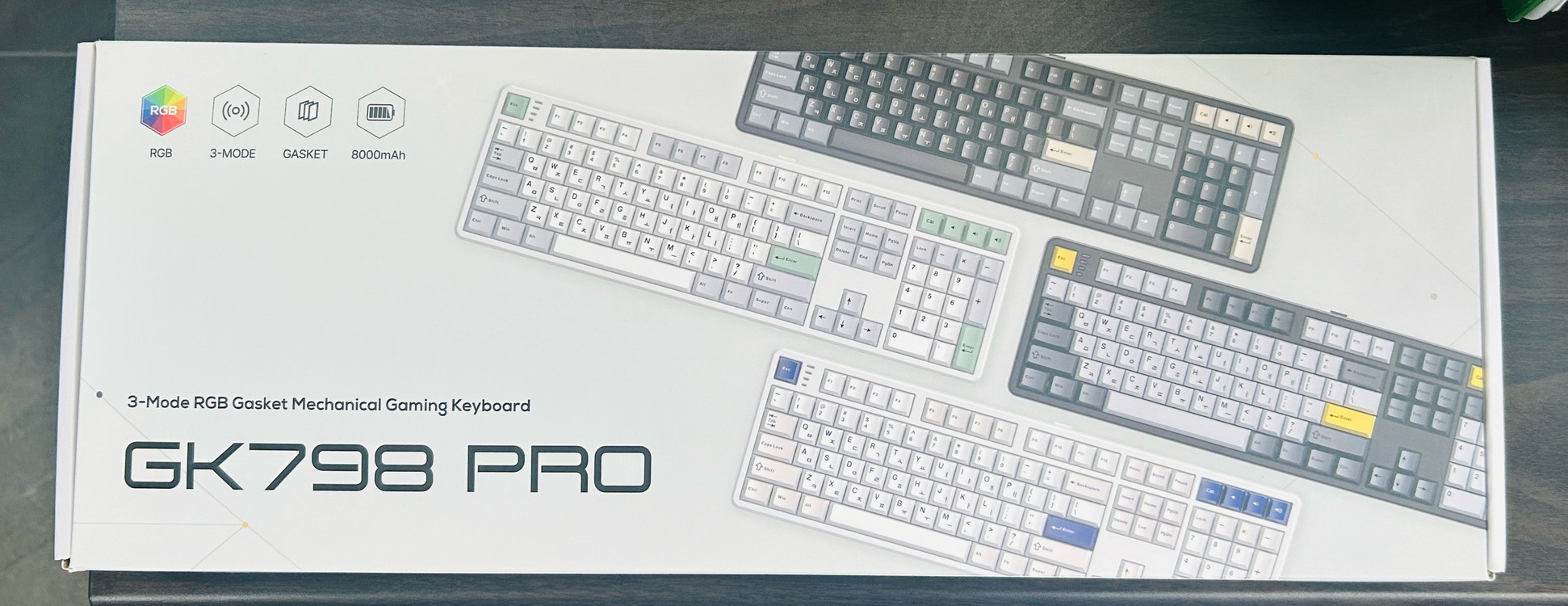 한성키보드 GK798PRO 스페이스블랙(브라운슈가 저소음 토독) 이미지