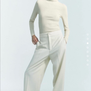 자라 zara 핀턱 와이드슬랙스 이미지