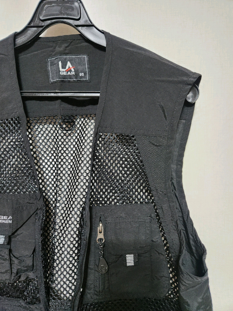 남 LA GEAR 메쉬 낚시 캠핑 조끼ㅡ95 이미지