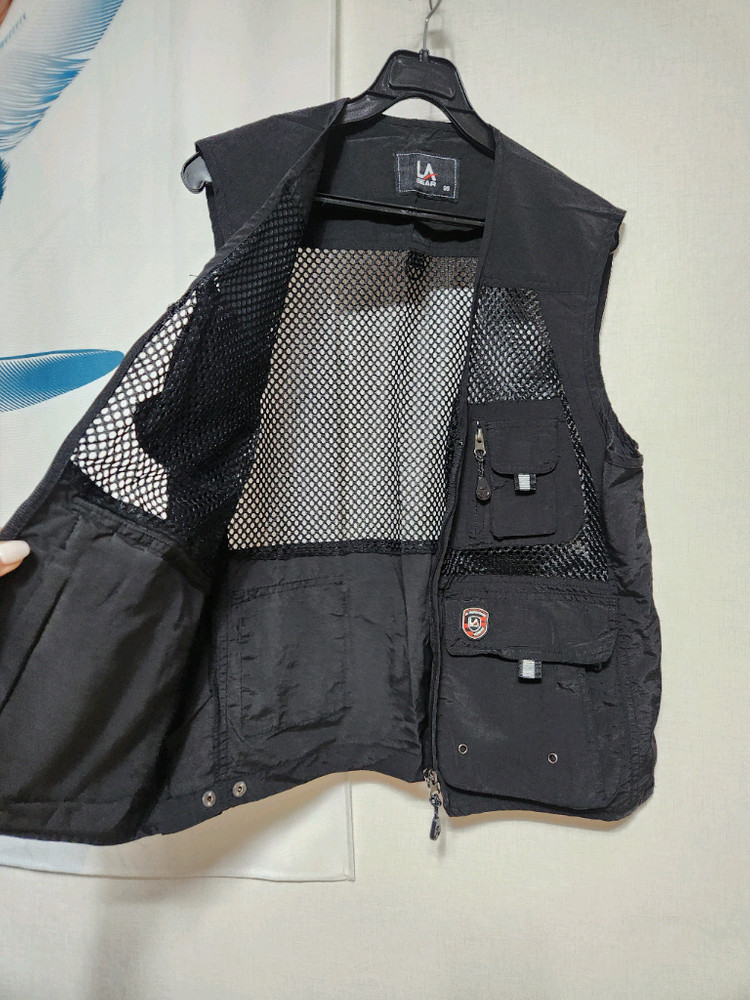 남 LA GEAR 메쉬 낚시 캠핑 조끼ㅡ95 이미지