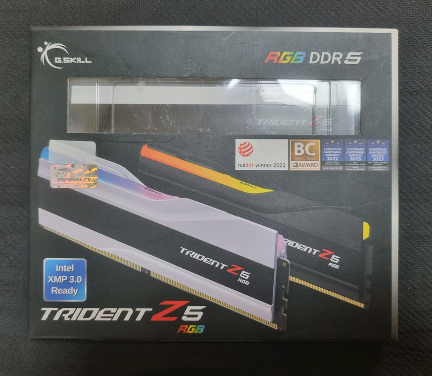 지스킬 트라이던트 DDR5 64GB 32GB 2장 6000MHz CL30 화이트 서린 정품 램 이미지