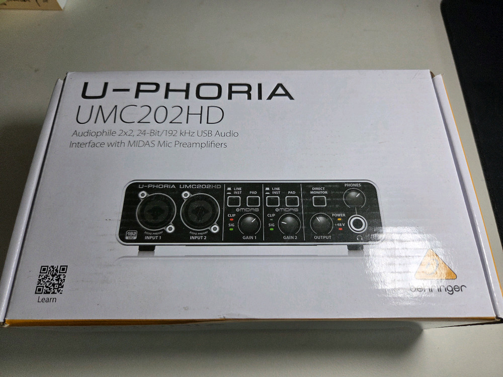 베링거 umc202hd 오디오인터페이스 이미지