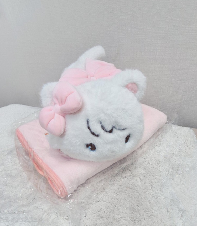미코캐릭터즈 고양이 인형 라잉인형 대형타월 무릎담요 증정 이미지