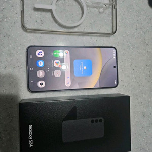 갤럭시 S24 블랙 256GB 정상해지 풀박스 이미지