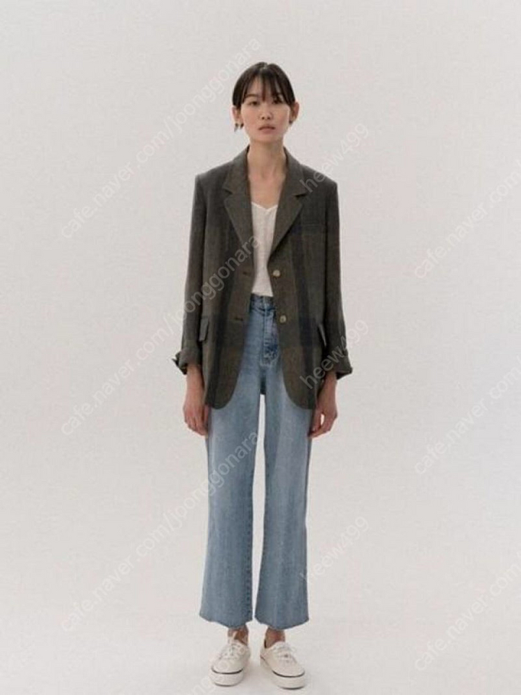 모이아 moia 린넨체크자켓 이미지