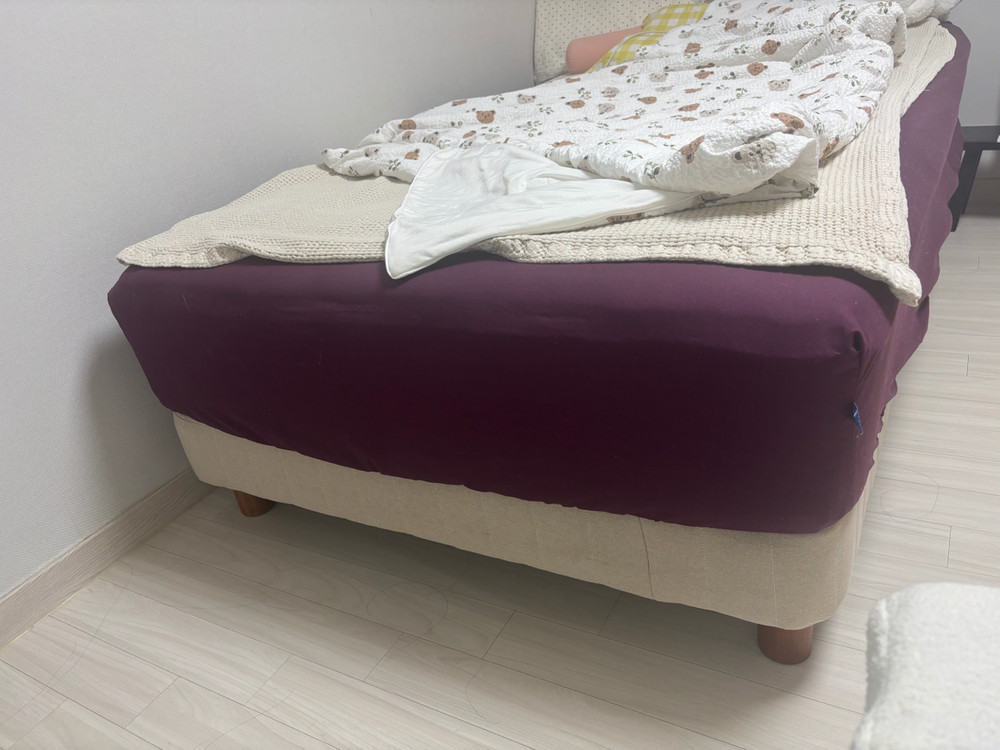 식스티세컨즈 하단 매트리스 베이지 침대프레임 슈퍼싱글 이미지