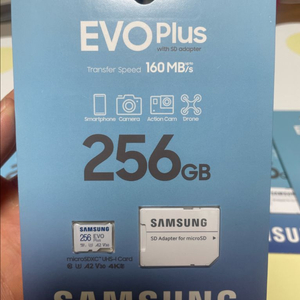 삼성 EVO Plus 256GB 마이크로 SD카드 이미지