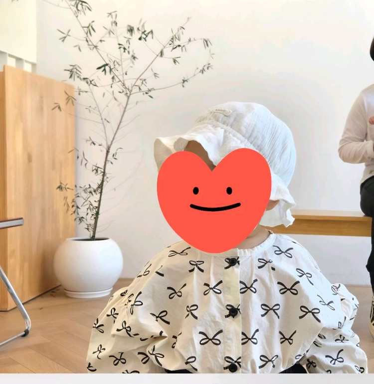 dearu 디어유 리본 블라우스+ 반바지 세트 S (착샷0) 결혼식하객룩 아기정장 이미지