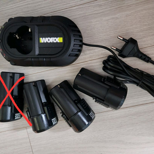 worx 웍스 12V 배터리 충전기 일괄 이미지