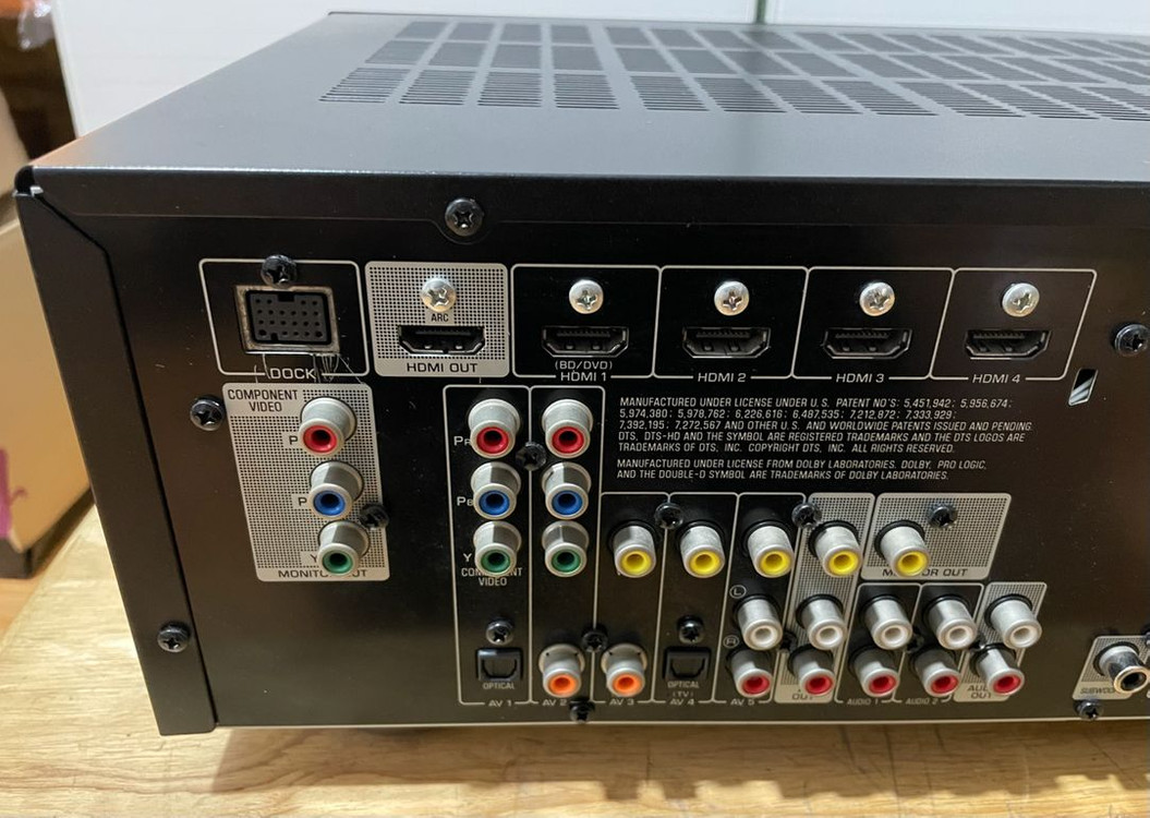 야마하 AV 리시버 앰프 RX-V371 5.1채널 비디오4k hdmi 전원안들어옴 고장품 부품용이나 고쳐사용할분 이미지