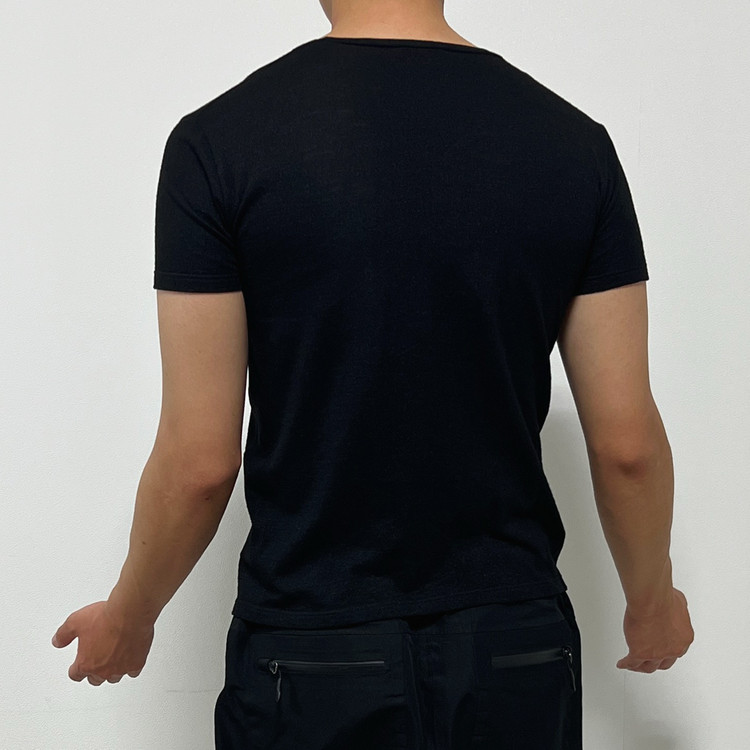 디올옴므 07AW Bee 자수 티셔츠 블랙 이미지